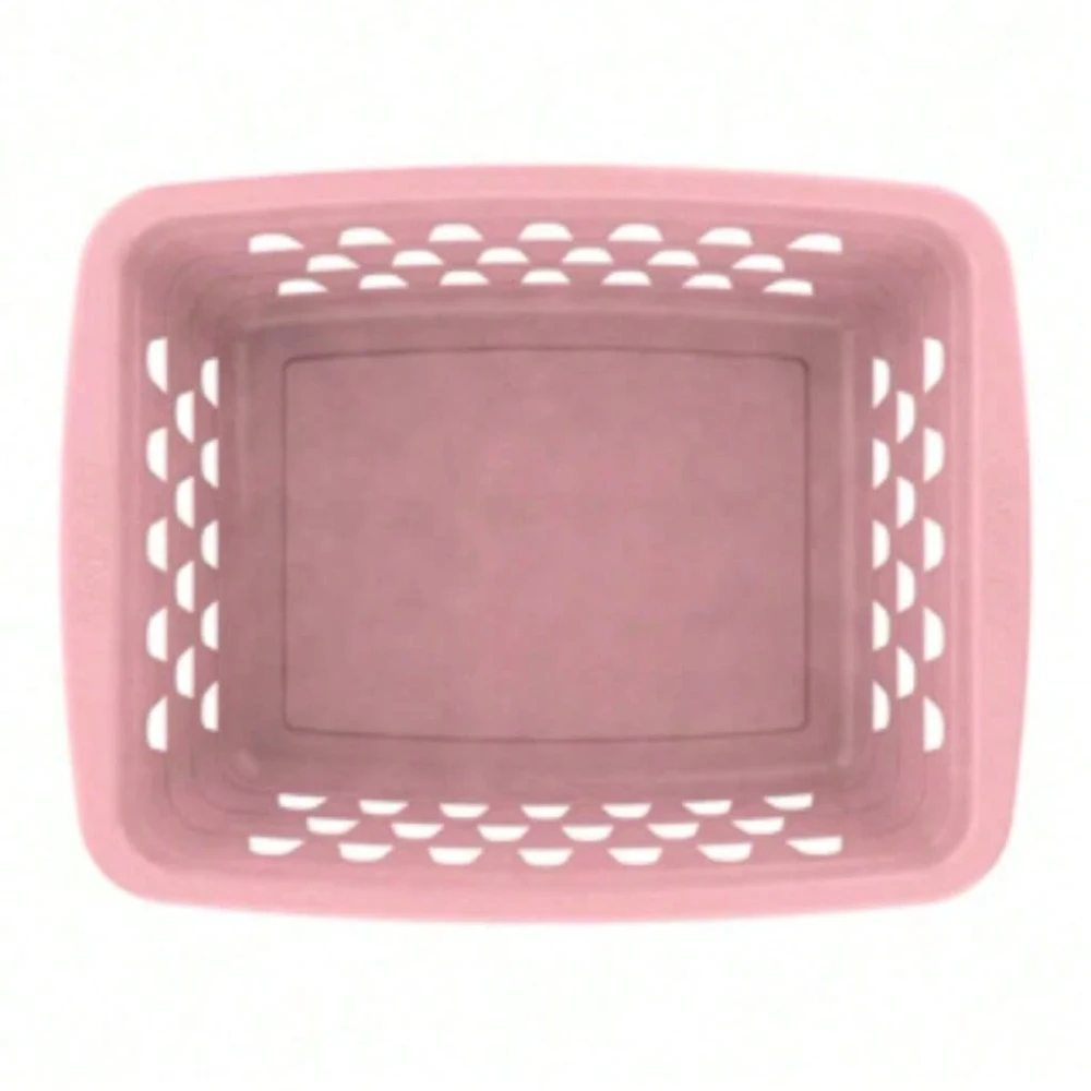 Kit 6 Caixas Organizadoras Ventiladas Bellanzo Soft Rosé Multiuso